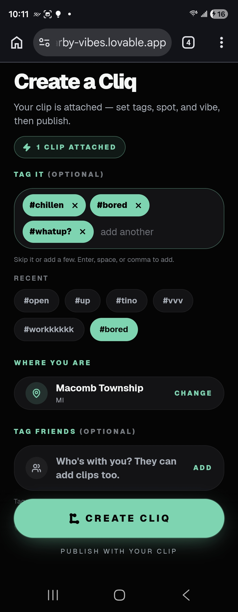 Cliqtin screenshot 2